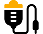 Minimalist orange sunset design